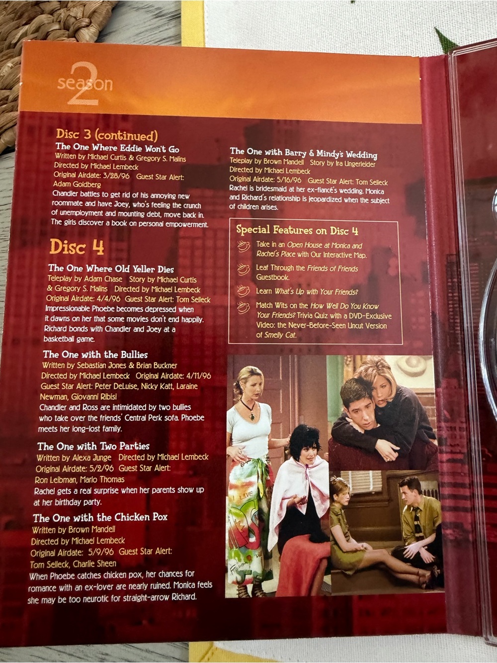 FRIENDS The Complete Second Season DVD Box Set - Warner Bros. - Picture 3 of 7
